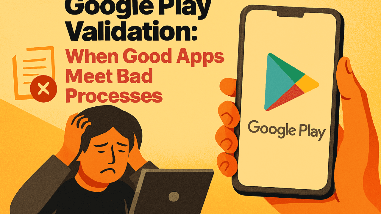 Google Play Store Validation: When Good Apps Meet Bad Processes