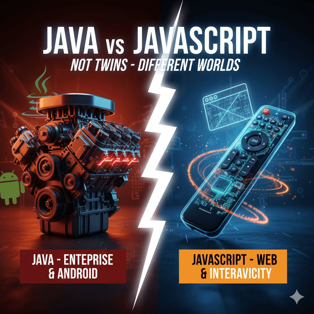 Java vs JavaScript – The Definitive Guide to Why They're NOT Twins (and Which One You Actually Need)