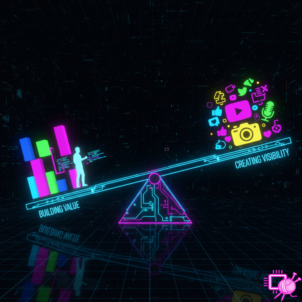 The Creator's Conundrum - Building vs Being Seen